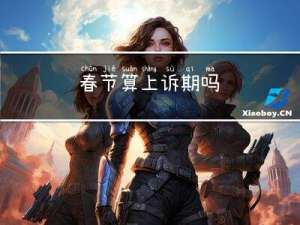 春节算上诉期吗