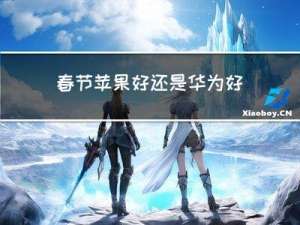 春节苹果好还是华为好呢
