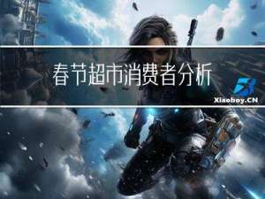 春节超市消费者分析