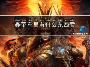 春节车里有什么东西卖