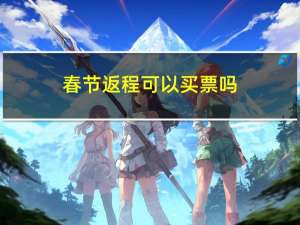 春节返程可以买票吗