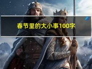 春节里的大小事100字