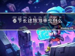 春节长途旅游带些什么东西