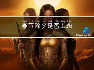 春节除夕是否上班