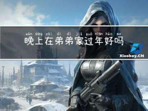 晚上在弟弟家过年好吗