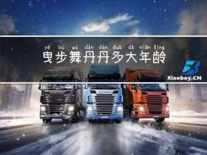 曳步舞丹丹多大年龄