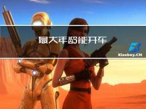 最大年龄能开车