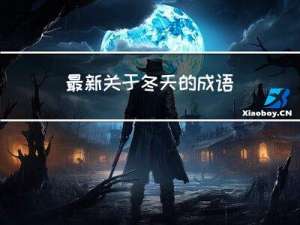 最新关于冬天的成语