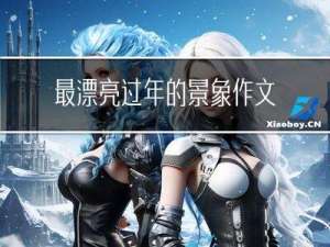 最漂亮过年的景象作文