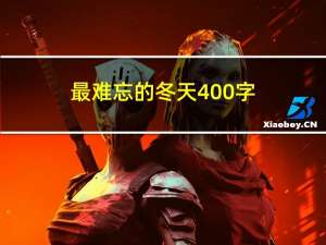 最难忘的冬天400字