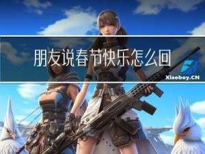 朋友说春节快乐怎么回答