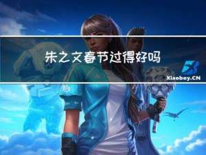 朱之文春节过得好吗