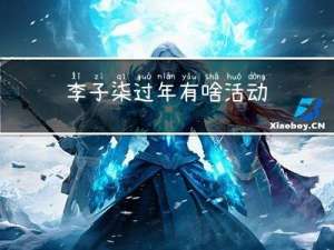 李子柒过年有啥活动