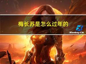 梅长苏是怎么过年的