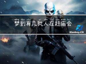 梦到有几批人在赶庙会拜年