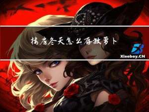 楼房冬天怎么存放萝卜叶