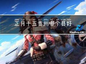 正月十五贵州哪个县好过年