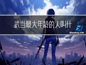武当最大年龄的人叫什么