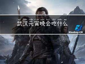 武汉元宵晚会吃什么