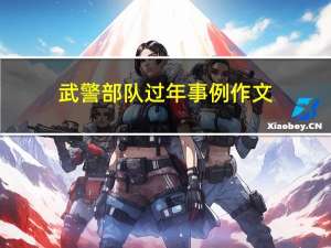 武警部队过年事例作文