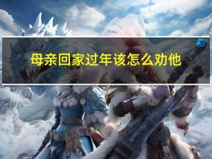 母亲回家过年该怎么劝他
