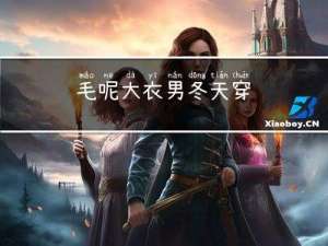 毛呢大衣男冬天穿