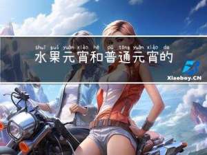 水果元宵和普通元宵的区别