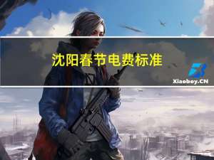 沈阳春节电费标准