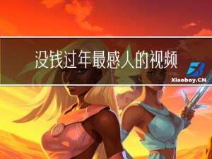 没钱过年最感人的视频图片