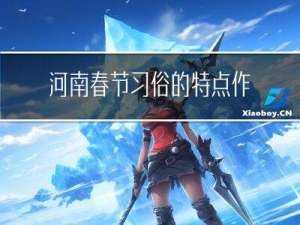 河南春节习俗的特点作文