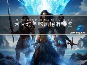 河南过年的风俗有哪些作文