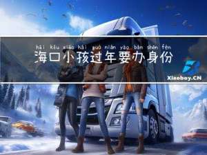 海口小孩过年要办身份证吗