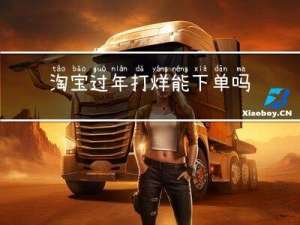 淘宝过年打烊能下单吗吗