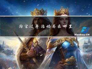 淘宝过年活动券在哪里查看