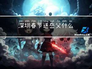 深圳春节送岳父什么