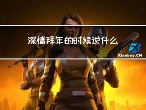深情拜年的时候说什么