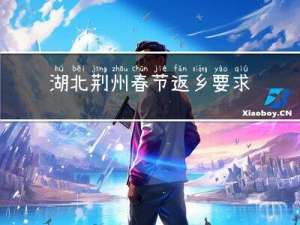 湖北荆州春节返乡要求是