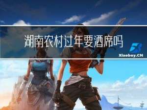 湖南农村过年要酒席吗