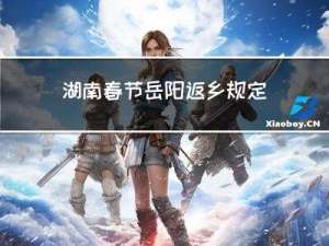 湖南春节岳阳返乡规定了吗
