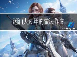 潮汕人过年的做法作文