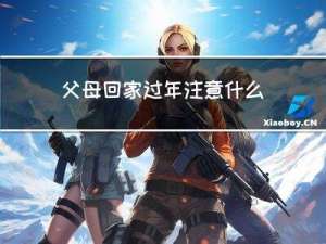 父母回家过年注意什么事项