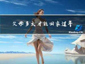 父母多大才能回家过年看看