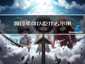 狗过年可以吃什么水果