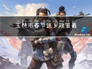 玉林市春节返乡政策最新