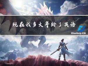 现在我多大年龄了英语