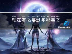 现在有必要过年吗英文
