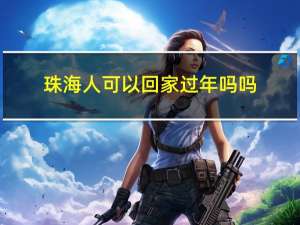珠海人可以回家过年吗吗