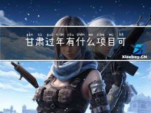 甘肃过年有什么项目可以做