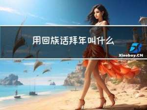 用回族话拜年叫什么