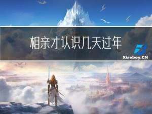 相亲才认识几天过年